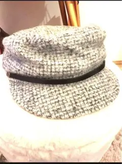 グレー ウールキャスケットカシラ