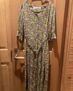 THE SHINZONE フラワープリント ロングワンピース