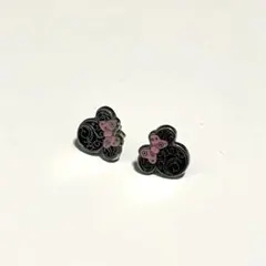 香港ディズニーランドミニーちゃん　ピアス