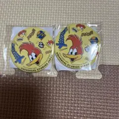 USJ 『ウッディ・「ウッディ・ウッドペッカーウッドペッカー』缶バッジ