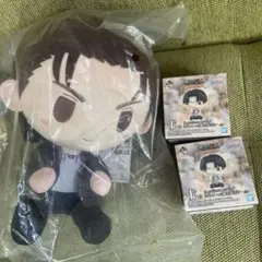 一番くじ 進撃の巨人 A賞 ぬいぐるみ E賞 ちょこのっこフィギュア