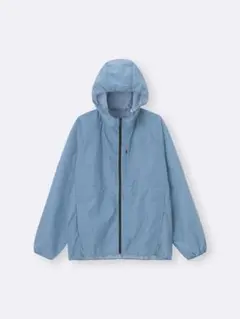 GUポケッタブルライトナイロンブルゾン　Lサイズ　ブルー