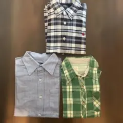 長袖シャツ130㎝　３点