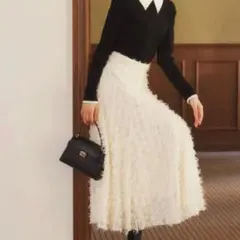 レースアップチュールスカート