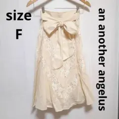 【早い者勝ち】アンアナザーアンジェラス レース切替フレアスカート リボンベルト付