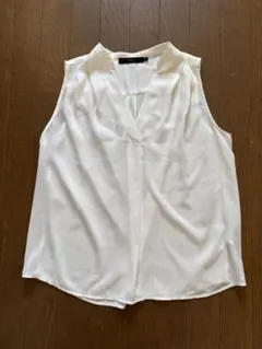 AZUL by moussy ノースリーブ カットソー ホワイト Lのサムネイル