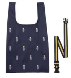 ポロラルフローレン　紺　エコバッグ　レインバッグ　ポロベア　くま　ベアー　ベビー