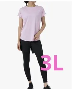 [フィラ] 水陸両用フィットネスウェア 水着 2点セット 半袖Tシャツ+レギンス