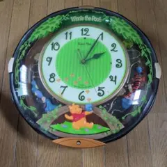 ジャンク品　ウィニー・ザ・プー 掛時計　からくり時計のサムネイル
