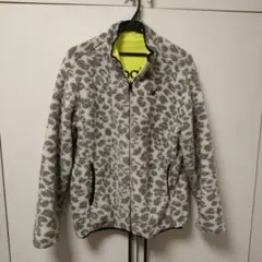 ニューバランスゴルフ　レオパード柄　リバーシブル　フリースジャケット
