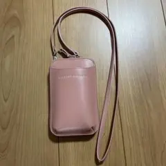 斜めがけショルダー スマホショルダーポーチ ピンク 財布