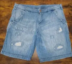 H&M Regular Waist Shorts デニムショートパンツ 34のサムネイル