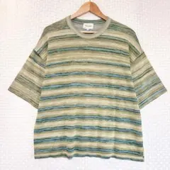 【即日発送】 エマクローズ ボーダー ニット Tシャツ M 半袖のサムネイル