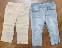 H&M キャプリレングス ボトムス 104、3can4on ボトムス　100