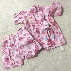 女児 甚平(ピンク)90cm