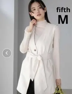 fifth フィフス　ノーカラージレ　M ベージュ