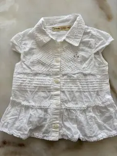 【fdash】【ファミリア】半袖白ブラウス 100