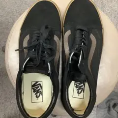 VANS Old Skool 27.0cm 黒/ブラウン