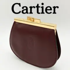 Cartier カルティエ ボルドー マスト レザーオーバル型 キーホルダー