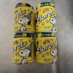 クロレッツ ビッグレモン 大粒ガム 4個セット　スヌーピー 40周年