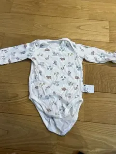 動物柄長袖ベビー肌着 サイズ80
