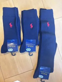 ラルフローレン ネイビーソックス 24-26cm JK ハイソックス　入手困難