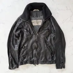 GIORGIO BRATO ライダースジャケット46M GIORGIO BRATO Natural Leather Biker Jacket Giorgio Brato