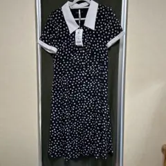 水玉ワンピース夏用