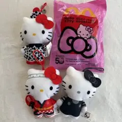 マクドナルド マック ハッピーセット ハローキティ ぬいぐるみ 50周年 4体