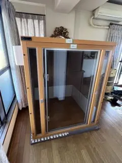 犬小屋製作工房K 大きい木製 犬小屋 サークル 室内用 ガラス扉付きのサムネイル