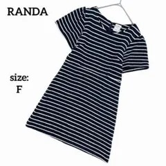 RANDA ランダ 半袖 ミニワンピース ストライプ ボーダー 春夏 カジュアルのサムネイル
