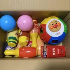 アンパンマンまとめ売　育脳まるまるパズル/アンパンマンバス/ボーリングセット9本