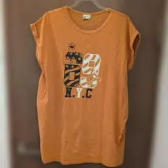セサミストリート　半袖Tシャツ　M レディース　ファッション　オレンジ　エルモのサムネイル