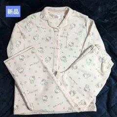 新品　タキヒヨーパジャマセット サンリオ ハローキティ 裏起毛 前開き