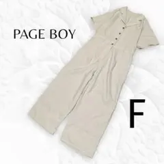 【PAGE BOY】ページボーイ♡リネンライク　オールインワン　ウエスト紐なしのサムネイル