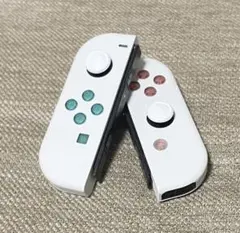 【ホワイト×クリア色】SwitchジョイコンLR カスタム