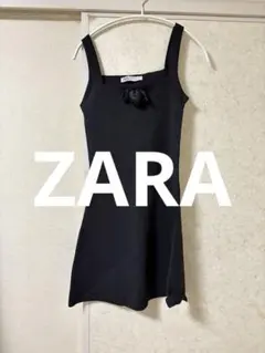 ZARA ザラ ワンピース ノースリーブ キャミソール ブラック