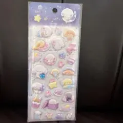 ぷくぷくシール　マシュマロシール　犬ストーンつき　海外製