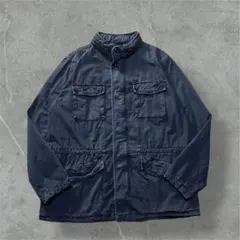 GAPギャップ M-65 フィールドジャケットネイビーXLコットンフェード古着