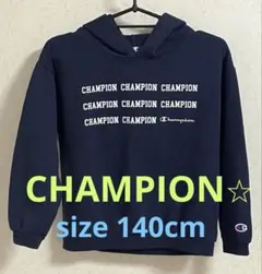 Champion ネイビー パーカー 140