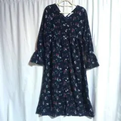 Olive des Olive 花柄長袖ワンピース