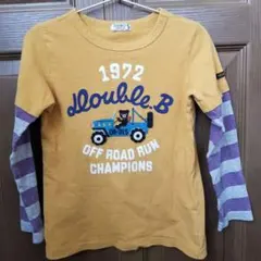 ミキハウス　ダブルビー　長袖　シャツ　ロンT　120　オフロード　ラン　チャンピ