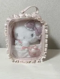 산리오 ハローキティ ぬいぐるみ ♥ ぬいぐるみ用キャリーケース ピンク