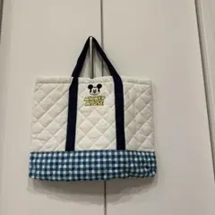ミッキーマウス キルティング手提げ袋