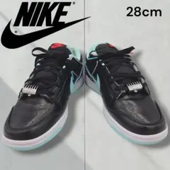 【美品】ナイキ ダンク ロー レトロ　バーバー ショップ　水色　黒　28cm