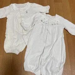 クリーム色 ツーウェイ・ドレスオール 50-60cm