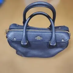 COACH　コーチミニベネットサッチェル　 ネイビー　25