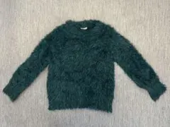 レディース＊シャギーニット＊ダークグリーン