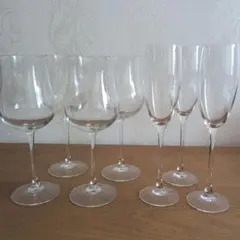 ワイングラス 7個セット 透明ガラス