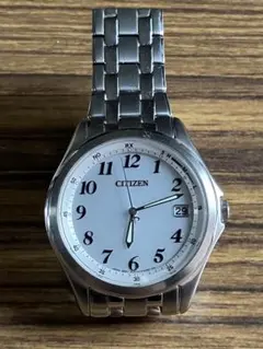稼働品 CITIZEN H110-S068789 エコドライブ デイト メンズ - メルカリ